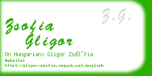 zsofia gligor business card